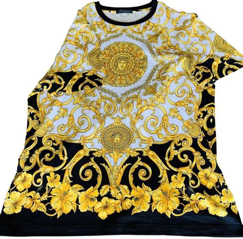 versace shirt white and gold|authentic versace shirt.